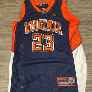 Virginia Cavaliers Youth Basketball Jersey #23 -- Navy & Orange -- Like New